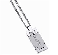 Necklace Zancan Man Hi Teck in Steel Zirconia EHC035 - EHC035